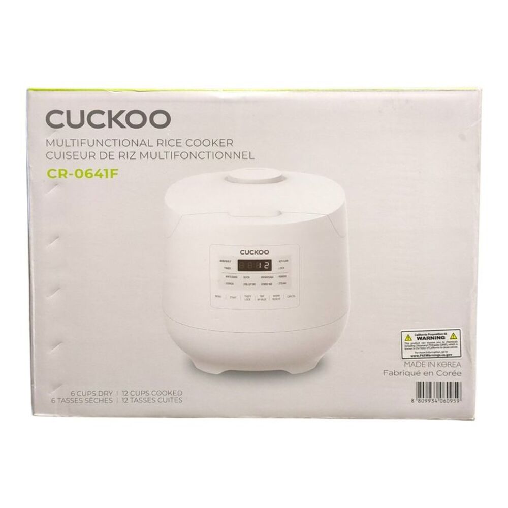 Cuckoo 6-Cup Multifunctional  Rice Cooker & Warmer, CR-0641F